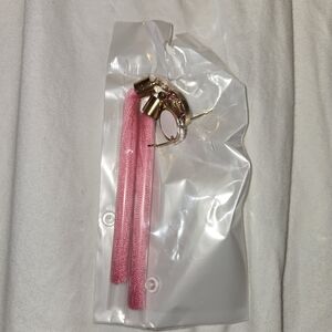 Baby Pink Tassel Earrings